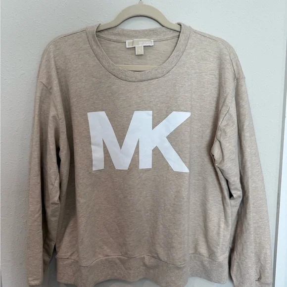 Michael Kors Tan Sweatshirt with White Logo - Picture 1 of 4